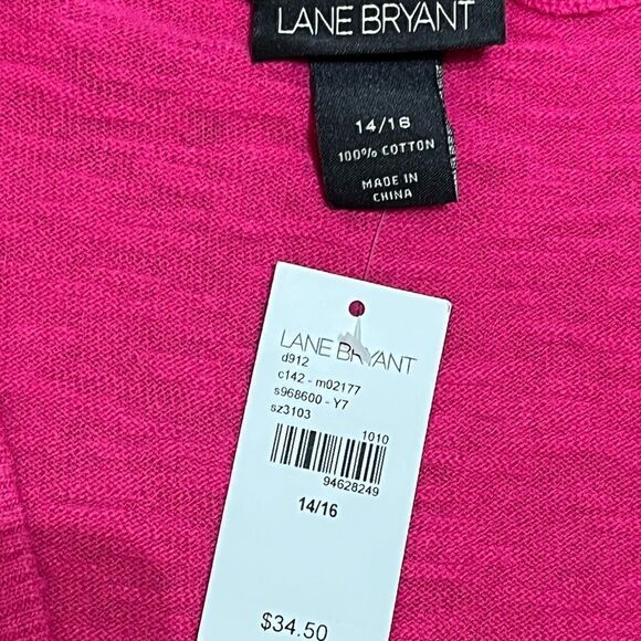 Lane Bryant Women’s Fuchsia Pink Open Front Cardigan, Size 14/16, NWT - Picture 4 of 7